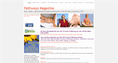 Desktop Screenshot of pathwaysmagazineonline.com